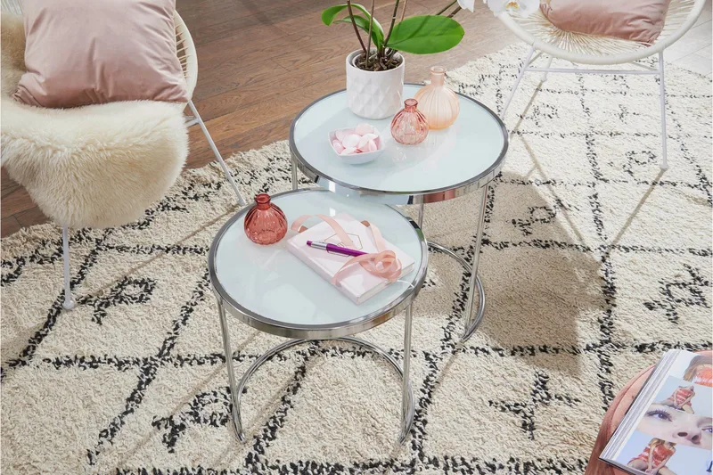 Krecker Satsbord 50 cm - Vit - Products - Möbler - Bord & matgrupp - Avlastningsbord & sidobord - Satsbord