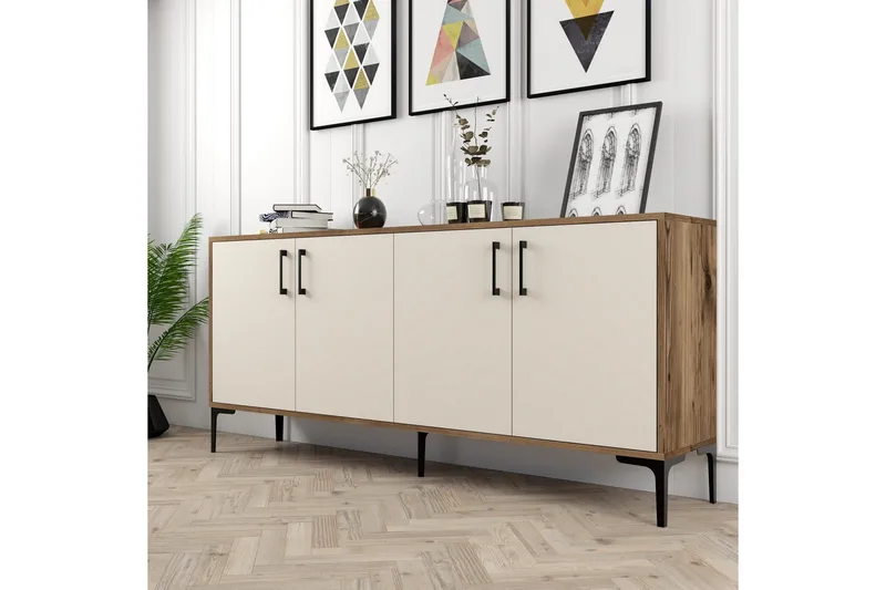 Levents Avlastningsbord 180 cm - Valnöt/Krämvit - Products - Möbler - Bord & matgrupp - Avlastningsbord & sidobord - Konsolbord & hallbord