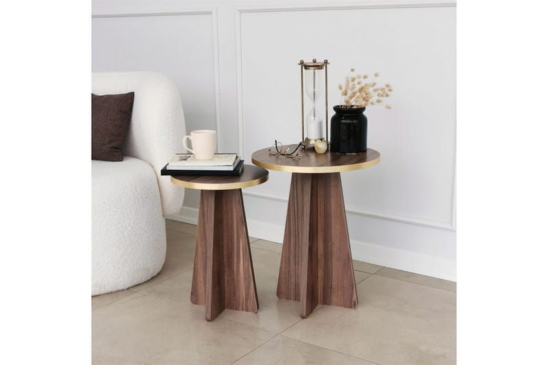 Munne Soffbord 40 cm - Valnöt - Products - Möbler - Bord & matgrupp - Avlastningsbord & sidobord - Satsbord