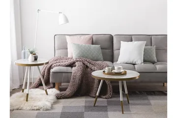 Ramona Sidobord 44 cm - Vit - Products - Möbler - Bord & matgrupp - Avlastningsbord & sidobord - Brickbord & småbord