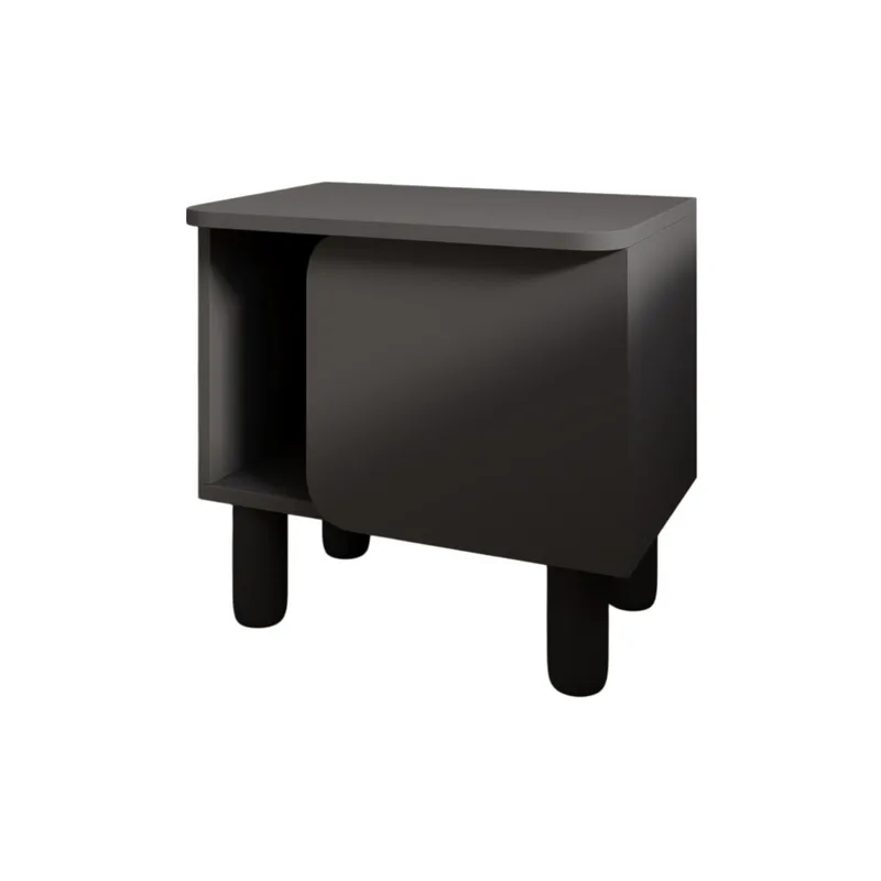 Relento Nattduksbord 50x48,6x30 cm - Antracit - Products - Möbler - Bord & matgrupp - Avlastningsbord & sidobord - Sängbord & nattduksbord