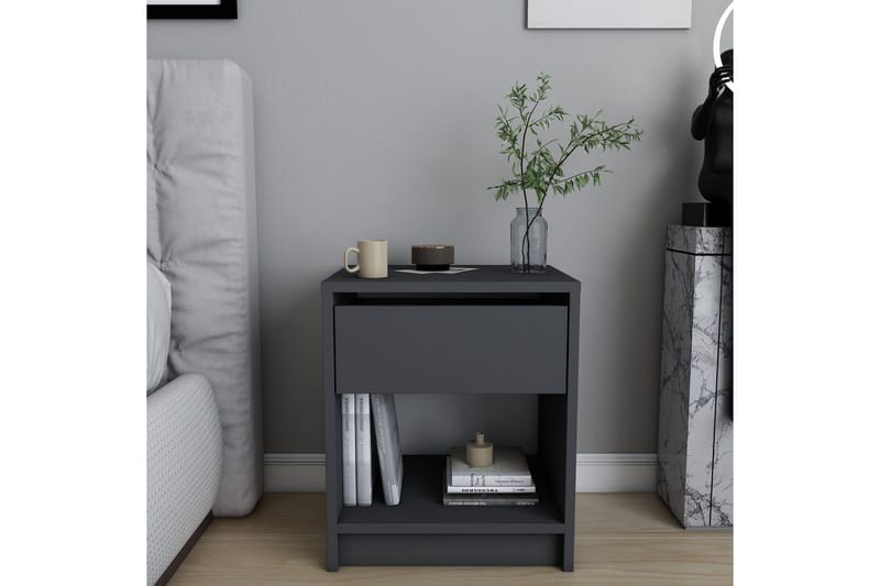 Rinorea Sängbord 44,6x52,8 cm - Antracit - Products - Möbler - Bord & matgrupp - Avlastningsbord & sidobord - Sängbord & nattduksbord