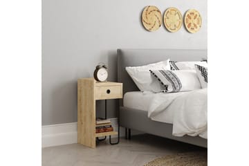 Sirius Sängbord 32x30 cm Ljusbrun - Hanah Home - Products - Möbler - Bord & matgrupp - Avlastningsbord & sidobord - Sängbord & nattduksbord