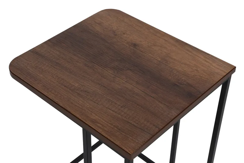 Nagako Satsbord Brun/Svart - Hanah Home - Products - Möbler - Bord & matgrupp - Avlastningsbord & sidobord - Satsbord