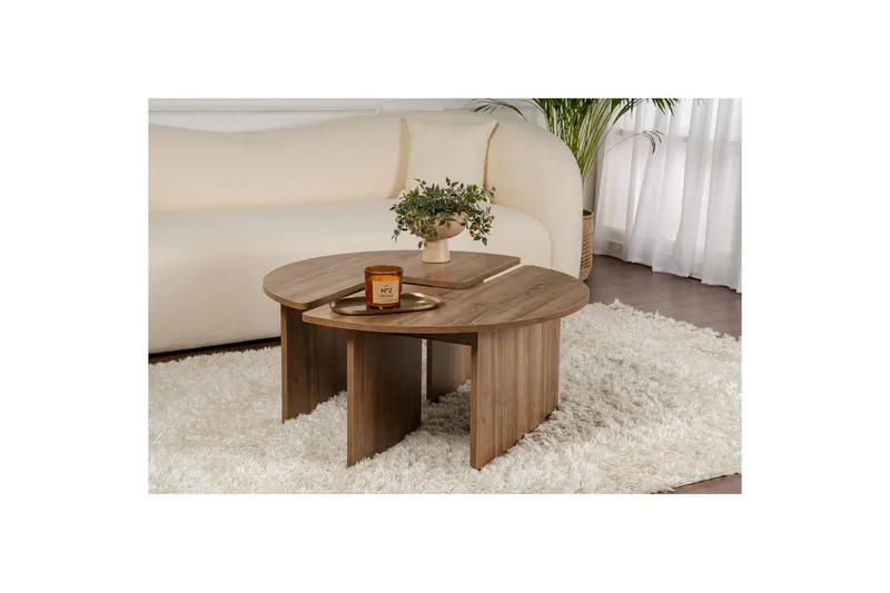 Soffbord Haruya Valnöt - Valnöt - Products - Möbler - Bord & matgrupp - Avlastningsbord & sidobord - Satsbord
