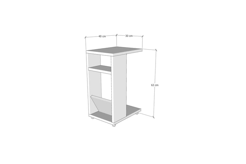 Tekel Sidobord 63 cm - Natur/Ljusbrun - Products - Möbler - Bord & matgrupp - Avlastningsbord & sidobord - Brickbord & småbord