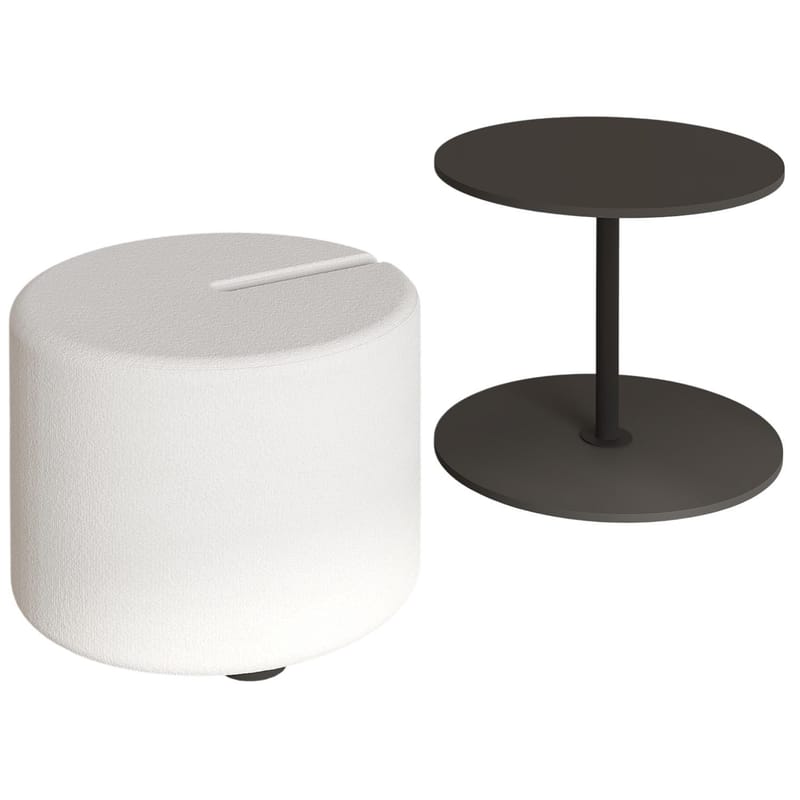 Torven Set med sidobord 43x47x43 cm - Antracit - Products - Möbler - Bord & matgrupp - Avlastningsbord & sidobord - Brickbord & småbord