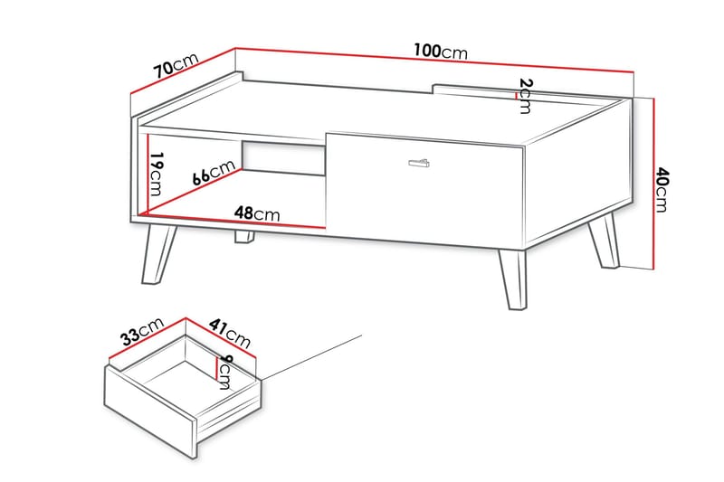 Betsi Soffbord 100 cm - Products - Möbler - Bord & matgrupp - Soffbord