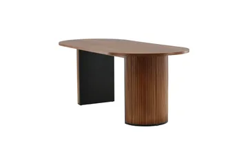 Bianca Matbord 200 cm Ovalt - Valnötsbrun - Products - Möbler - Bord & matgrupp - Matbord & köksbord