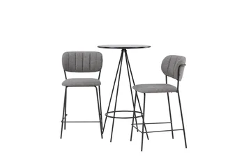 Bistro Matgrupp 60 cm Rund med 2 Bell stolar - Svart - Products - Möbler - Bord & matgrupp - Matgrupp