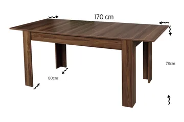 Comfortale Matbord Förlängningsbart - Ek/Brun - Products - Möbler - Bord & matgrupp - Matbord & köksbord