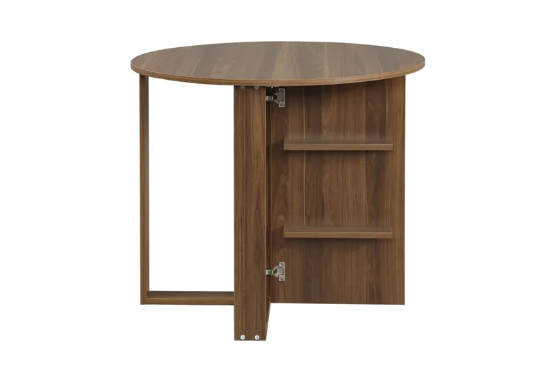 Comfortale Matbord Runt Hopfällbart, Valnöt