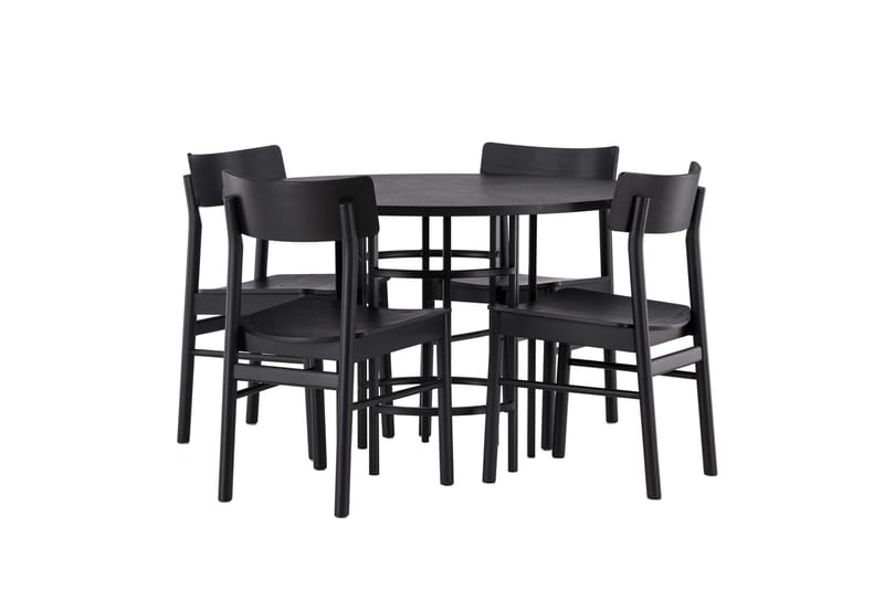 Copenhagen Matgrupp + 4 stolar Rektangulär - Svart - Products - Möbler - Bord & matgrupp - Matgrupp