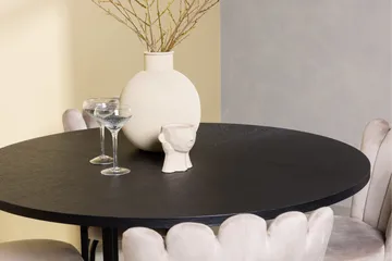 Copenhagen Matgrupp 115 cm Rund med 4 Limhamn stolar - Beige - Products - Möbler - Bord & matgrupp - Matgrupp