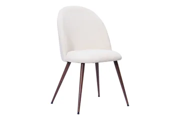 Dano Matbord 180 cm med 6 Nibe Plus Matstolar - Vit/Brun - Products - Möbler - Bord & matgrupp - Matgrupp