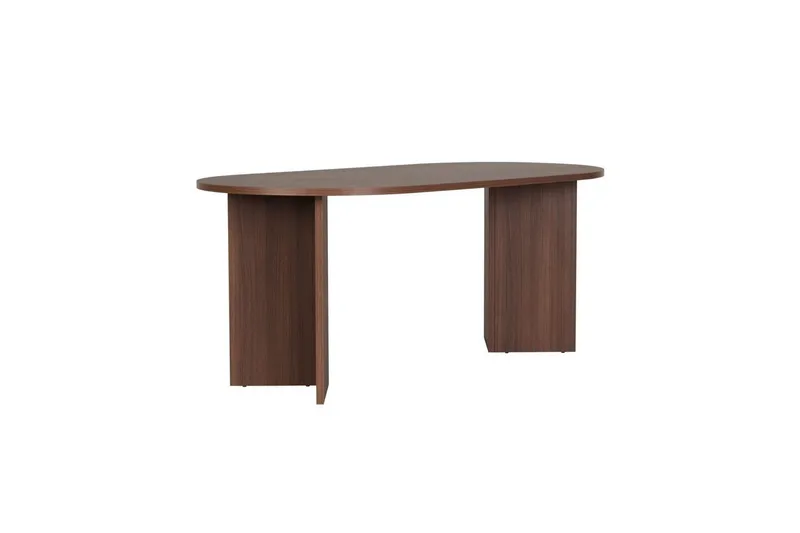 Dano Matbord 180 cm med 6 Nibe Plus Matstolar - Vit/Brun - Products - Möbler - Bord & matgrupp - Matgrupp