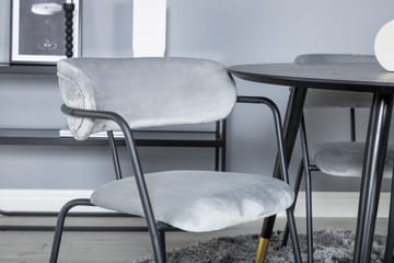 Dipp Matgrupp 115 cm Rund med 4 Arrow stolar - Svart/Guld - Products - Möbler - Bord & matgrupp - Matgrupp