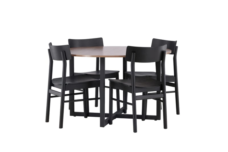Durango Matbord med 4 Montros stolar - Valnöt - Products - Möbler - Bord & matgrupp - Matbord & köksbord