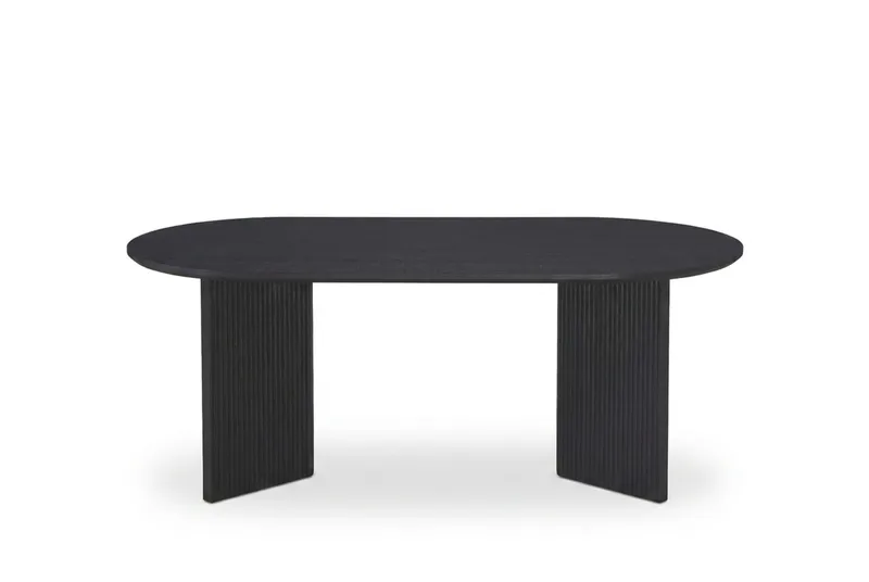 Edda Soffbord Oval 120 cm - Svartlaserad ek - Products - Möbler - Bord & matgrupp - Soffbord