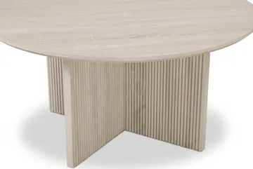Edda Soffbord Rund 85 cm - Vitlaserad ek - Products - Möbler - Bord & matgrupp - Soffbord