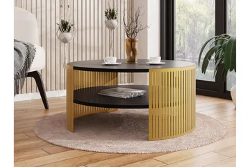 Friend Soffbord 75 cm - Guld/Svart - Products - Möbler - Bord & matgrupp - Soffbord