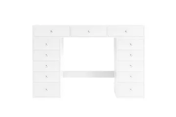 Glow Stort sminkbord utan spegel - Förvaring med lådor 120 cm - Vit - Products - Möbler - Bord & matgrupp - Sminkbord & toalettbord