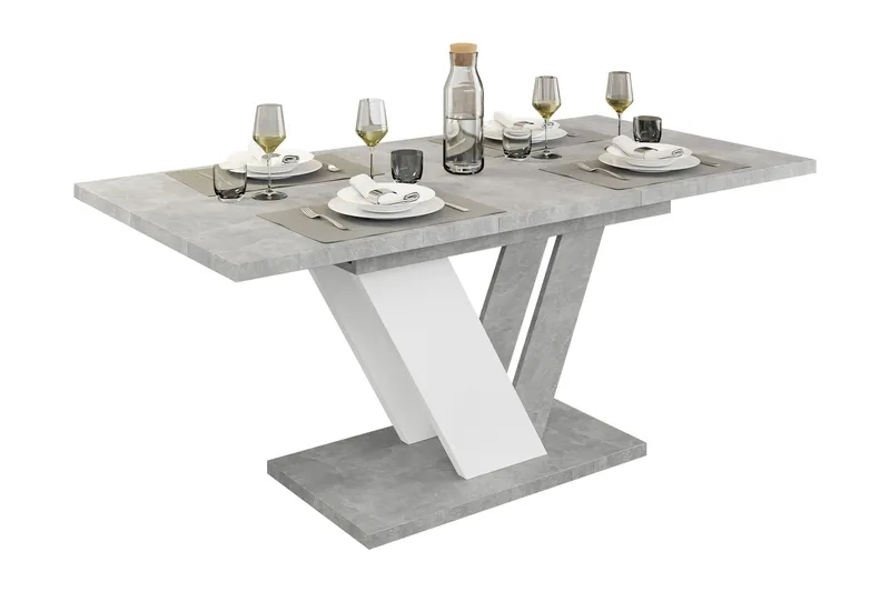 Harumi Matbord 120 cm Rektangulär - Grå/Vit - Products - Möbler - Bord & matgrupp - Matbord & köksbord