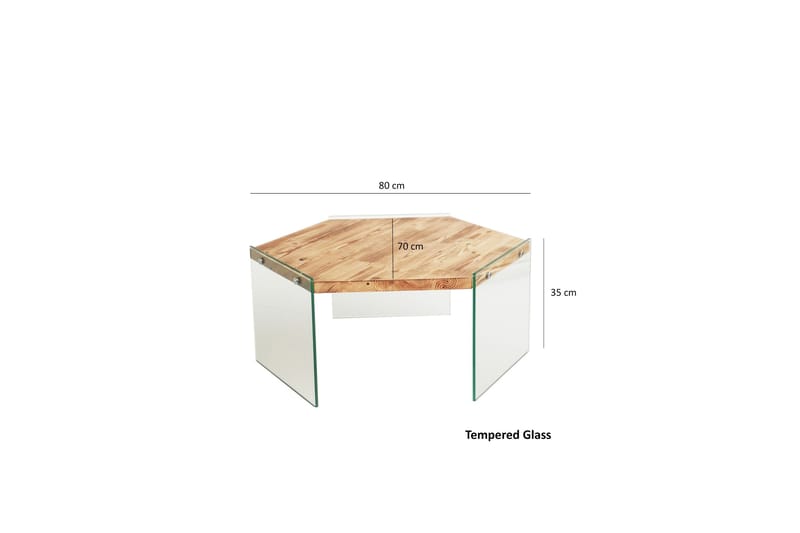 Huven Soffbord 80 cm - Natur - Products - Möbler - Bord & matgrupp - Soffbord