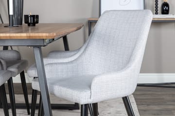 Inca Matgrupp 160 cm Rektangulär med 4 Plaza stolar - Svart - Products - Möbler - Bord & matgrupp - Matgrupp