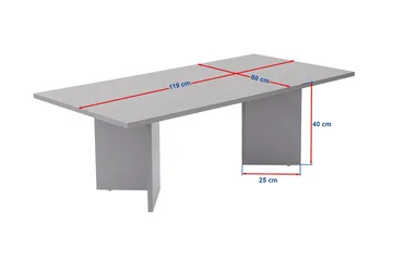 Isami Soffbord 119x40x60 cm - Travertin, Venezia-valnöt - Products - Möbler - Bord & matgrupp - Soffbord