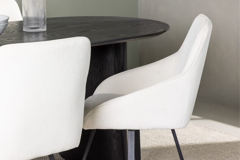 Isolde Matgrupp 180 cm Oval med 4 Rosie stolar - Beige - Products - Möbler - Bord & matgrupp - Matgrupp