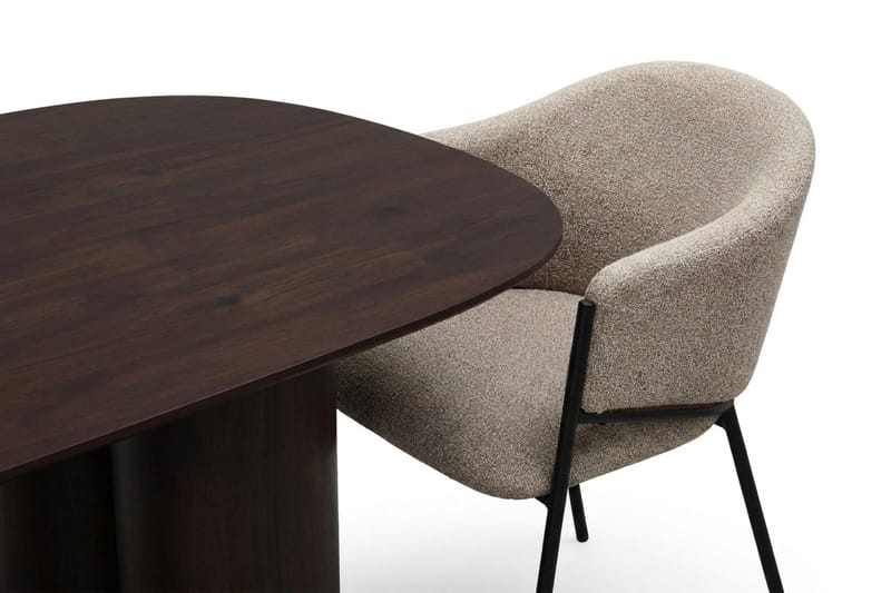Juno Matgrupp rektangulärt 220 cm Rökt Ek med 8 Filip Matstolar - Rökt ek - Products - Möbler - Bord & matgrupp - Matgrupp