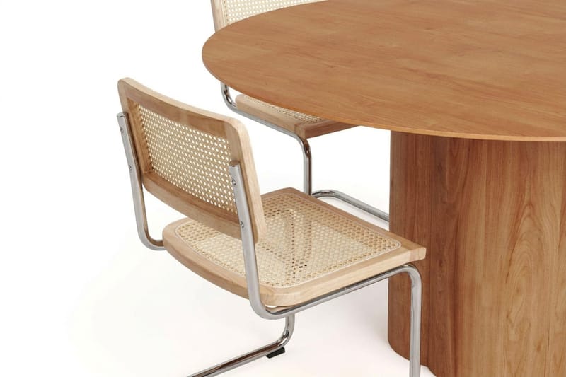 Juno Matgrupp runt 150 cm Ek med 6 Build Matstolar - Ek - Products - Möbler - Bord & matgrupp - Matgrupp