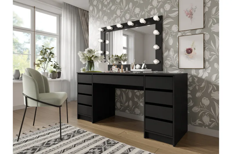 Adrash Skrivbord 55x154 cm - Svart - Products - Möbler - Bord & matgrupp - Kontorsbord - Datorbord