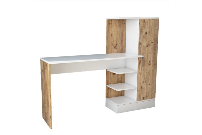 Dalran Skrivbord 152 cm - Natur/Vit - Products - Möbler - Bord & matgrupp - Kontorsbord - Datorbord