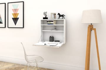 Elegancia Väggskrivbord - Vit - Products - Möbler - Bord & matgrupp - Kontorsbord - Datorbord