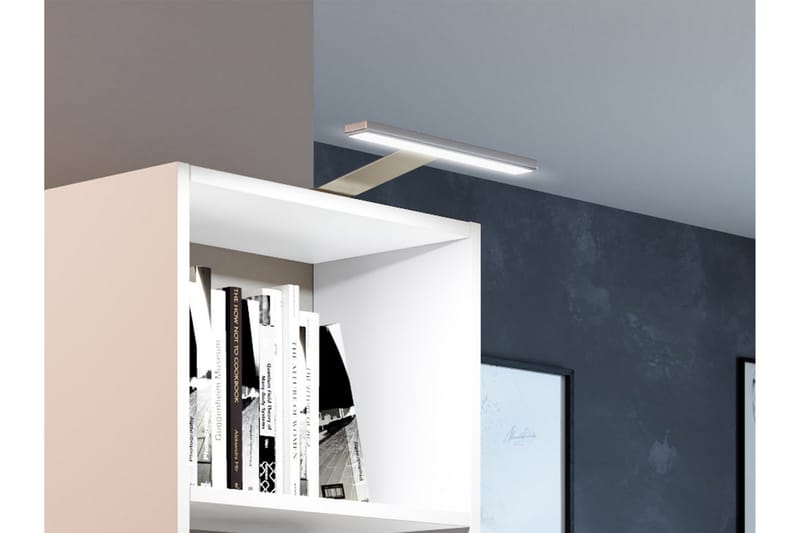 Gdeide Skrivbord 125 cm med Förvaring Hylla - Vit - Products - Möbler - Bord & matgrupp - Kontorsbord - Datorbord