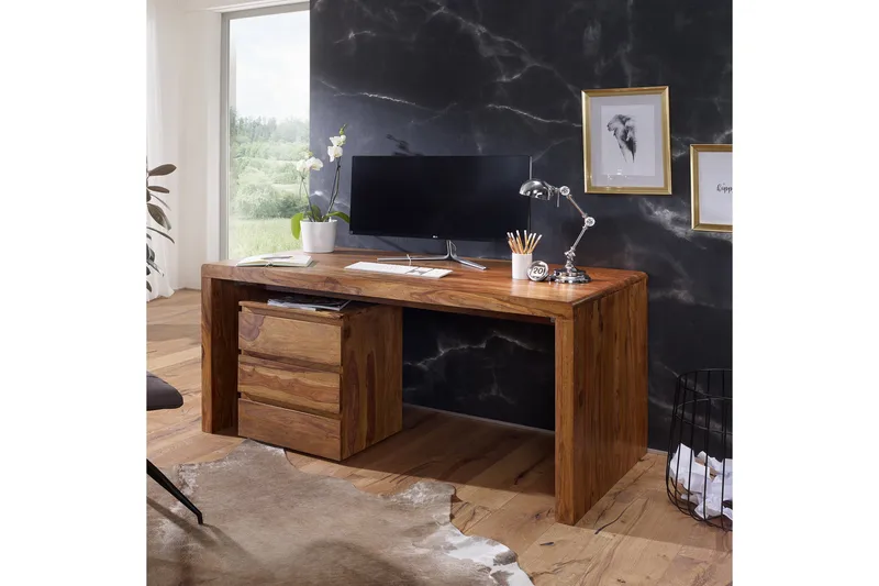Kanaria Skrivbord 140 cm - Trä/natur - Products - Möbler - Bord & matgrupp - Kontorsbord - Datorbord