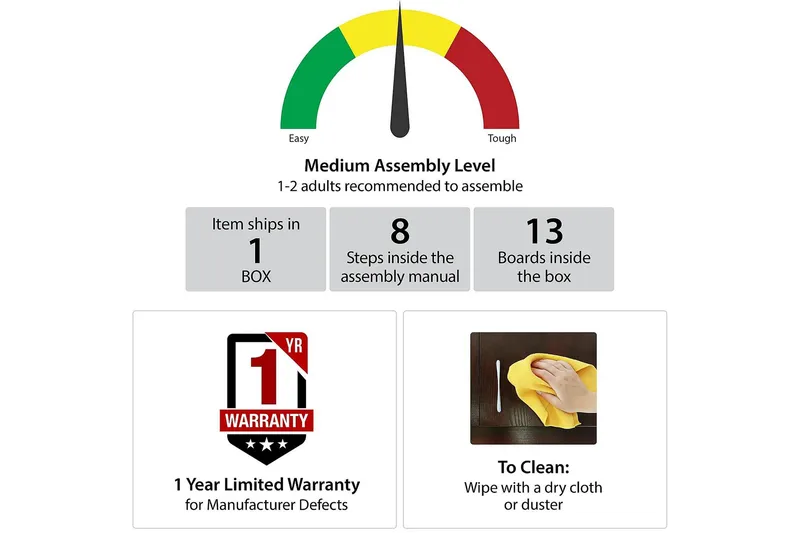 Westerleigh Skrivbord 116 cm Höj- och sänkbar 3 Lådor Svart - CosmoLiving - Products - Möbler - Bord & matgrupp - Kontorsbord - Skrivbord