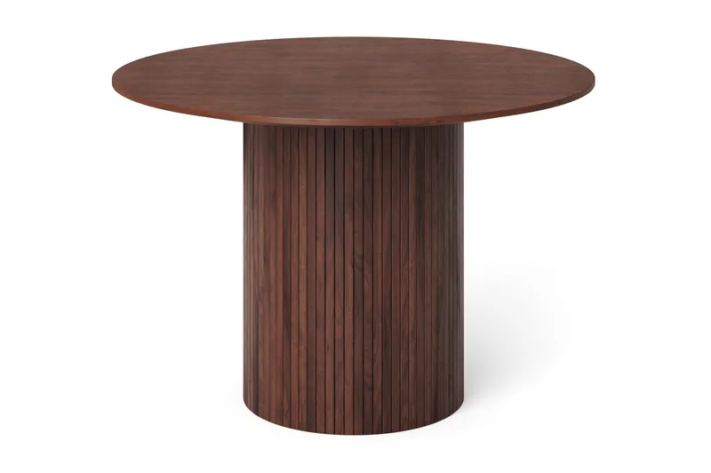 Kopparbo Runt Matbord 110 cm Fanér - Valnöt - Products - Möbler - Bord & matgrupp - Matbord & köksbord