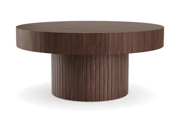 Kopparbo Soffbord 75 cm Runt Valnöt - Valnöt - Products - Möbler - Bord & matgrupp - Soffbord