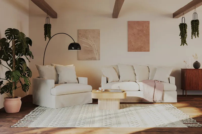 Kopparbo Soffbord 80 cm - Ljust vitlaserat ekträ - Products - Möbler - Bord & matgrupp - Soffbord