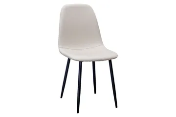 Kronblom Matbord 120 cm +  4 st Nibe stol beige med svarta ben - Vit/Beige - Products - Möbler - Bord & matgrupp - Matgrupp