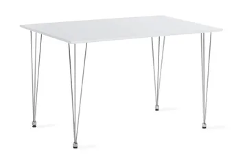 Kronblom Matbord 120 cm +  4 st Nibe stol grå med svarta ben - Vit/Grå - Products - Möbler - Bord & matgrupp - Matgrupp