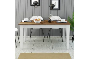 Lissione Matbord 145x88 cm Brun/Vit - Hanah Home - Products - Möbler - Bord & matgrupp - Matbord & köksbord