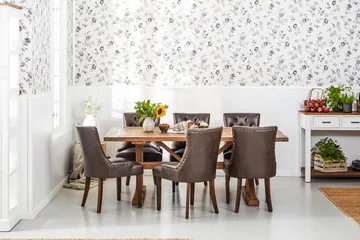 Lyon Förlängningsbar Matgrupp 200 cm med 6 Tuva Stol - Natur / Brun - Products - Möbler - Bord & matgrupp - Matgrupp