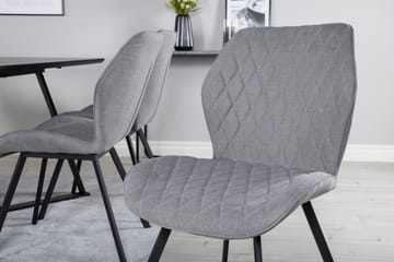 Marina Matgrupp 180 cm Rektangulär med 6 Gemma stolar - Svart - Products - Möbler - Bord & matgrupp - Matgrupp