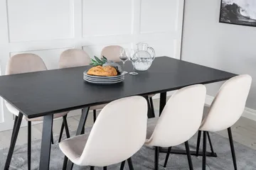 Marina Matgrupp 180 cm Rektangulär med 6 Polar stolar - Beige - Products - Möbler - Bord & matgrupp - Matgrupp