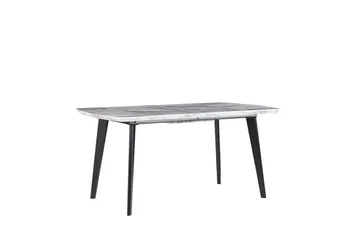 Matbord hopfällbart 160/200 x 90 cm MOSBY - Vit - Products - Möbler - Bord & matgrupp - Matbord & köksbord