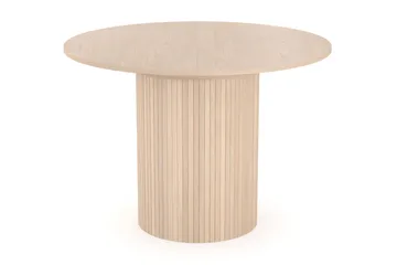 Kopparbo Ljust Runt Matbord 106 cm Förlängningsbart med illäggsskiva - Vitlaserat Ek / Trä - Products - Möbler - Bord & matgrupp - Matbord & köksbord